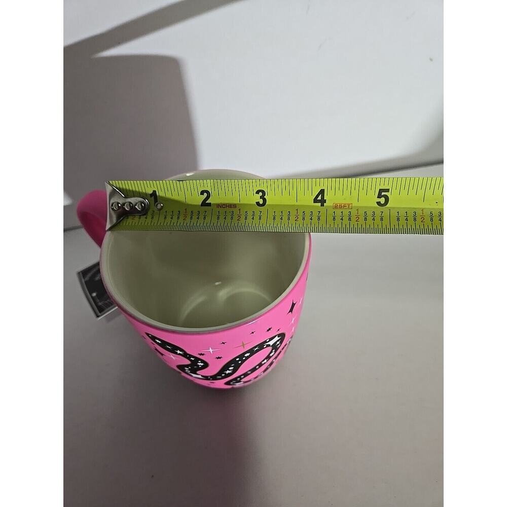 COBWEBS & CAULDRONS HOT PINK SNAKE SOFT TOUCH COFFEE MUG HALLOWEEN BRAND NEW - Picture 4 of 6